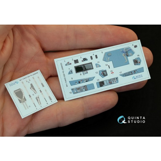 1/48 Su-35S Interior Detail Set (on decal paper) for Great Wall Hobby Kits 1/48 Su-35S Interior Detail Set (on decal paper) for Great Wall Hobby Kits