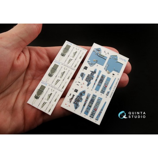 1/48 Su-27Ub Interior Detail Set (on decal paper) for Great Wall Hobby Kits 1/48 Su-27Ub Interior Detail Set (on decal paper) for Great Wall Hobby Kits