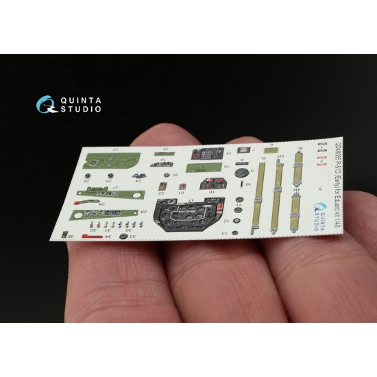 1/48 P-51D Early Interior Detail Set (on decal paper) for Eduard Kit 1/48 P-51D Early Interior Detail Set (on decal paper) for Eduard Kit
