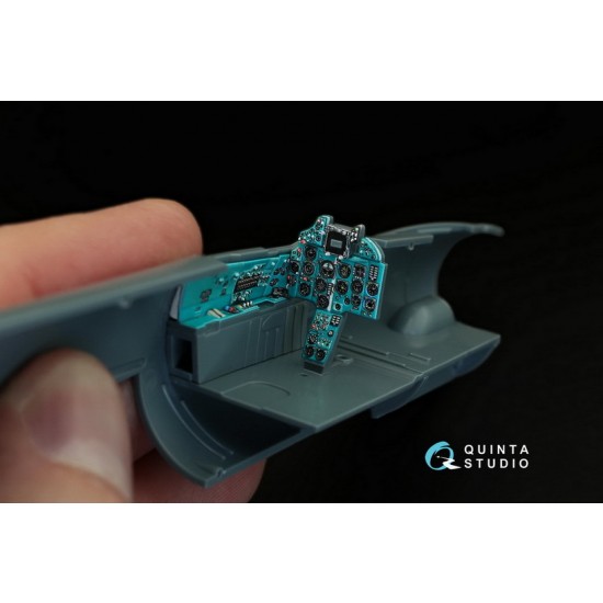 1/48 MiG-21PFM Emerald Colour Panels Interior Detail Set (on decal paper) for Eduard Kit 1/48 MiG-21PFM Emerald Colour Panels Interior Detail Set (on decal paper) for Eduard Kit