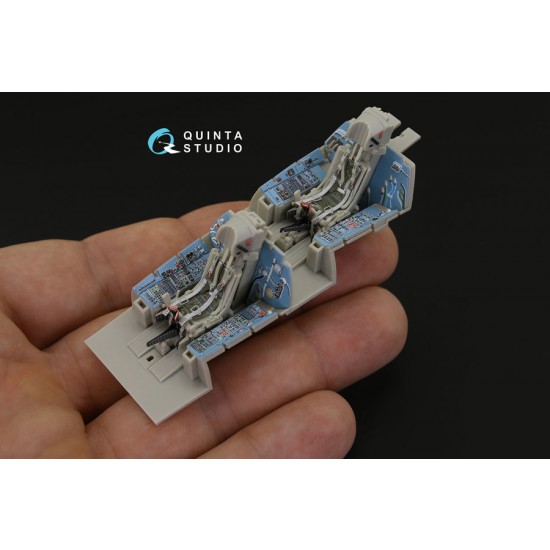 1/48 Sukhoi Su-27UB 3D Printed & Coloured Interior Decal Parts for KittyHawk 1/48 Sukhoi Su-27UB 3D Printed & Coloured Interior Decal Parts for KittyHawk