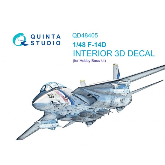 1/48 F-14D 3D-Printed & Coloured Interior for Hobby Boss kits 1/48 F-14D 3D-Printed & Coloured Interior for Hobby Boss kits
