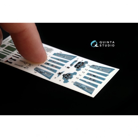 1/72 Su-30Sm Interior Detail Set (on decal paper) for Zvezda Kit 1/72 Su-30Sm Interior Detail Set (on decal paper) for Zvezda Kit