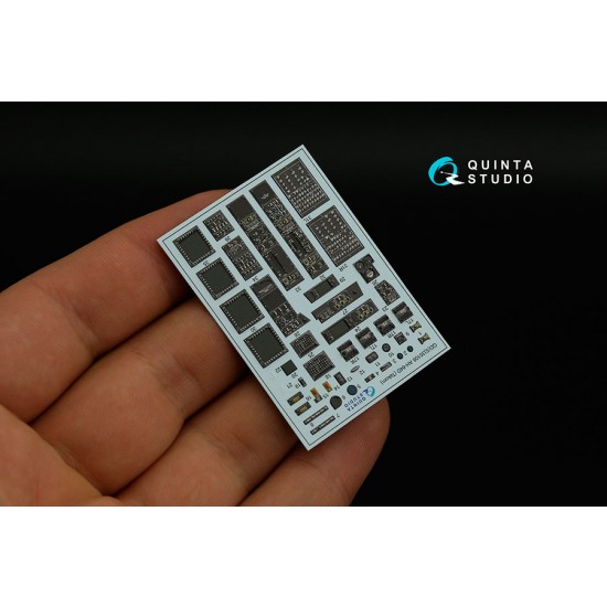 1/35 AH-64D Interior on Decal Paper for Takom kits (small ver) w/Resin Parts 1/35 AH-64D Interior on Decal Paper for Takom kits (small ver) w/Resin Parts