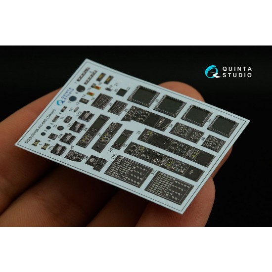 1/35 AH-64D Interior on Decal Paper for Takom kits (small ver) w/Resin Parts 1/35 AH-64D Interior on Decal Paper for Takom kits (small ver) w/Resin Parts
