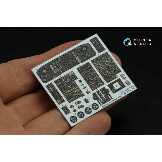 1/35 Sikorsky CH-54A Tarhe Interior Parts (3D decal) Small version for ICM kits 1/35 Sikorsky CH-54A Tarhe Interior Parts (3D decal) Small version for ICM kits