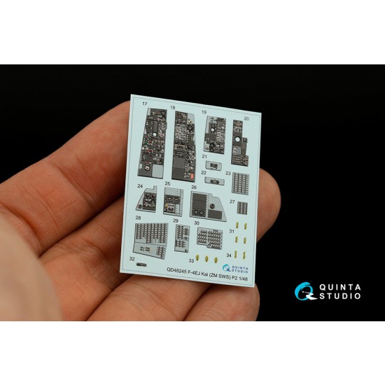 1/48 F-4EJ Kai 3D-Printed & Coloured Interior on Decal Paper for ZM SWS kits (small ver) 1/48 F-4EJ Kai 3D-Printed & Coloured Interior on Decal Paper for ZM SWS kits (small ver)