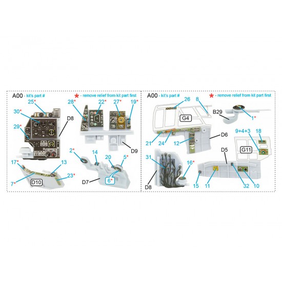 1/48 Bristol Blenheim Mk.I Interior on Decal Paper for Airfix kits (small) 1/48 Bristol Blenheim Mk.I Interior on Decal Paper for Airfix kits (small)