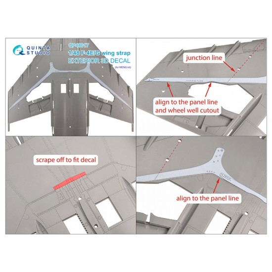 1/48 F-4E/G Phantom II Wing Strap (3D decal) for MENG kits 1/48 F-4E/G Phantom II Wing Strap (3D decal) for MENG kits