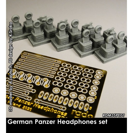 1/35 German Panzer Crew Headphones (5 sets)