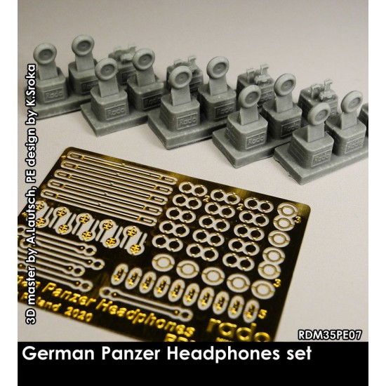 1/35 German Panzer Crew Headphones (5 sets) 1/35 German Panzer Crew Headphones (5 sets)