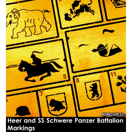 1/35 Heer and SS Schwere Panzer Battalion Markings 1/35 Heer and SS Schwere Panzer Battalion Markings