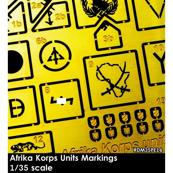 1/35 Afrika Korps Units Insignia (mix for AFVs and Figures) 1/35 Afrika Korps Units Insignia (mix for AFVs and Figures)