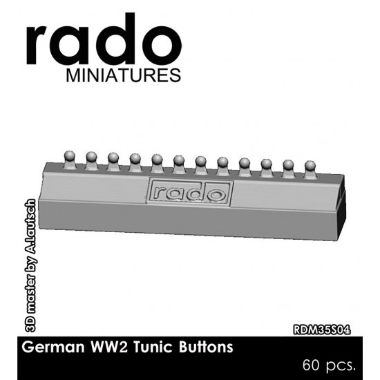 1/35 WWII German Tunic Buttons (60pcs) 1/35 WWII German Tunic Buttons (60pcs)