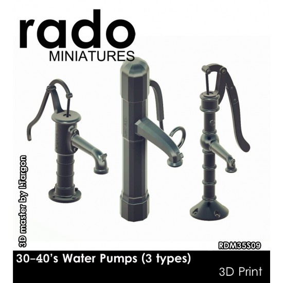 1/35 Water Pumps 1930-40s (3D Printed) 1/35 Water Pumps 1930-40s (3D Printed)