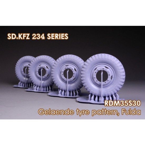1/35 Sd.Kfz. 234 Fulda Gealende Wheel Set #2 1/35 Sd.Kfz. 234 Fulda Gealende Wheel Set #2