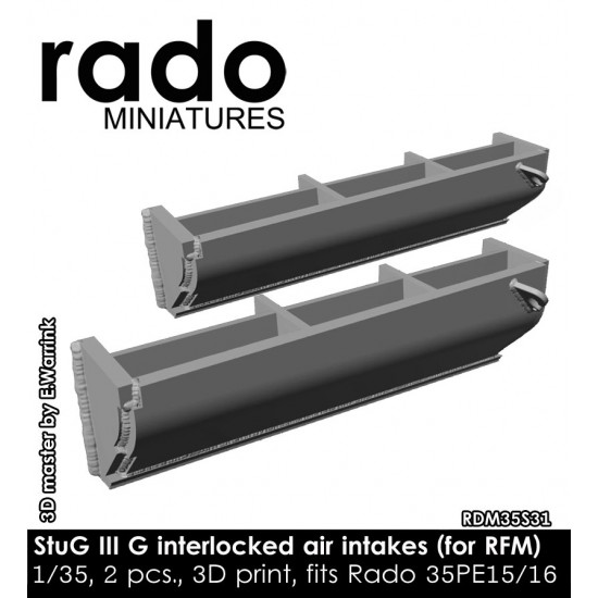 1/35 StuG Interlocked Air Intakes for Rye Field Model 1/35 StuG Interlocked Air Intakes for Rye Field Model