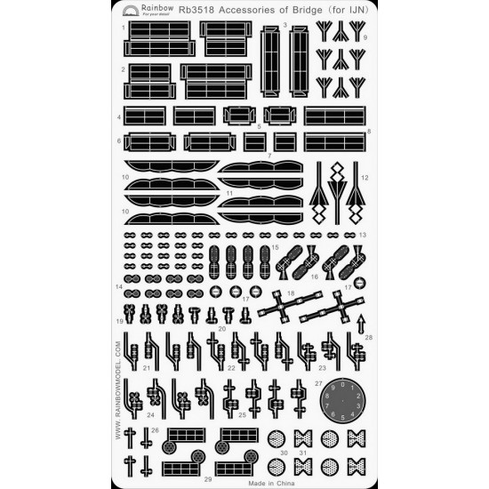 1/350 Photo-Etched Accessories of Bridge 1/350 Photo-Etched Accessories of Bridge