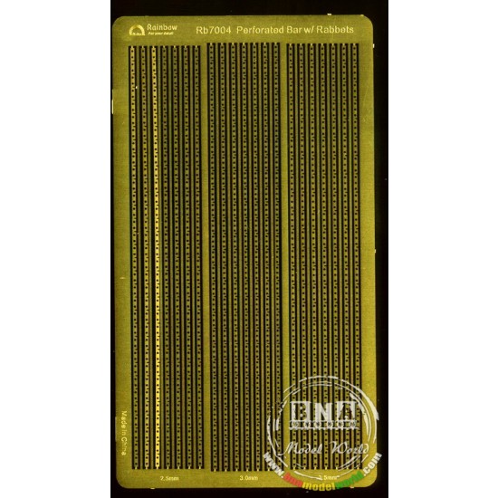 1/700 Perforated Bar with Rabbets 1/700 Perforated Bar with Rabbets