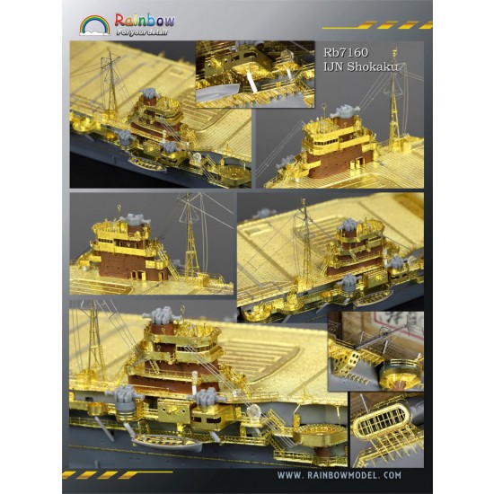 1/700 IJN Aircraft Carrier Shokaku class 1941 Upgraded set for Fujimi #43029 1/700 IJN Aircraft Carrier Shokaku class 1941 Upgraded set for Fujimi #43029