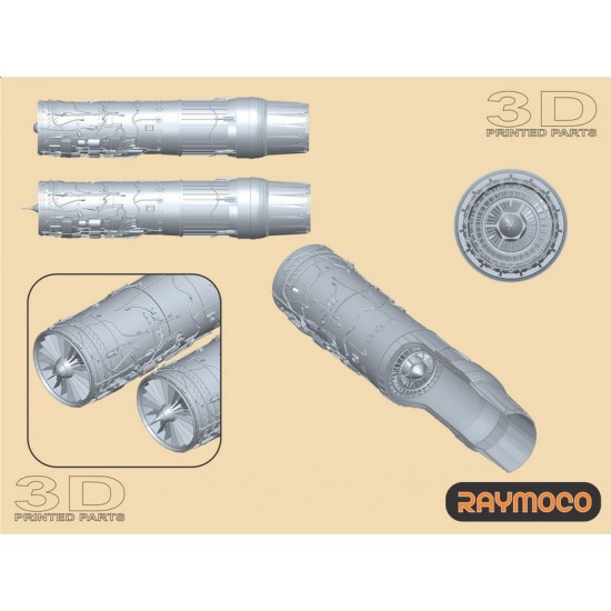 1/48 F-15 I Turbo Jet Engine F100-PW-229 (2pcs) for Great Wall Hobby kits 1/48 F-15 I Turbo Jet Engine F100-PW-229 (2pcs) for Great Wall Hobby kits