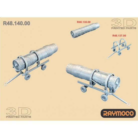 1/48 F-15 I Turbo Jet Engine F100-PW-229 with Trailer for Great Wall Hobby kits 1/48 F-15 I Turbo Jet Engine F100-PW-229 with Trailer for Great Wall Hobby kits