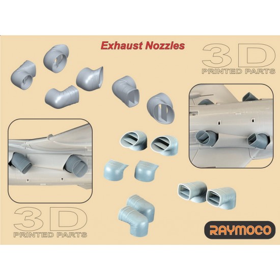 1/48 Harrier GR Mk.7 Engine, Exhaust Nozzles, Electronics, ARBS for HASEGAWA kits 1/48 Harrier GR Mk.7 Engine, Exhaust Nozzles, Electronics, ARBS for HASEGAWA kits