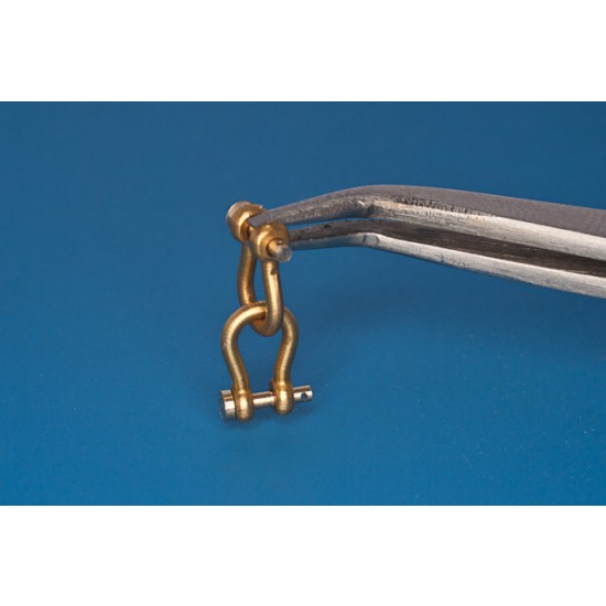 1/35 Shackles with Wired Pin 4pcs (H:7.6, D: 4.6, r: 1.0) for Different Military Vehicle 1/35 Shackles with Wired Pin 4pcs (H:7.6, D: 4.6, r: 1.0) for Different Military Vehicle