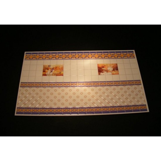 1/35 3D Wall Tiles - Design Type B (10cm x 15cm) 1/35 3D Wall Tiles - Design Type B (10cm x 15cm)