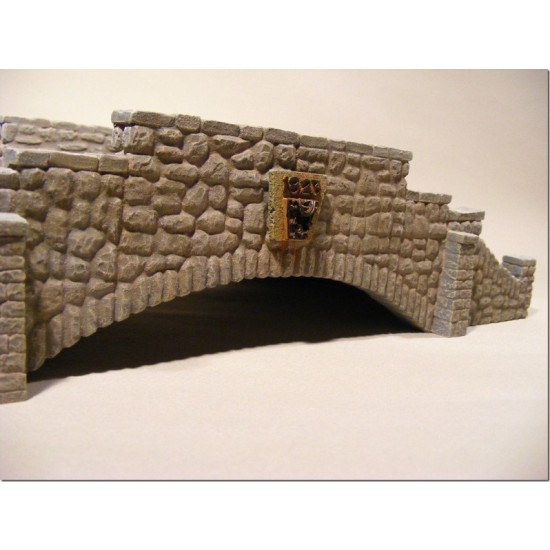 1/35 Large Stone Bridge (8 resin pcs) Size: 30x12.5x6.5cm (LxWxH)