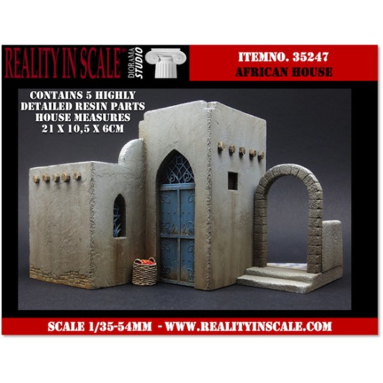 1/35 North African House (5 Resin Parts,Length:21cm, Width:6cm, Height:10.5cm) 1/35 North African House (5 Resin Parts,Length:21cm, Width:6cm, Height:10.5cm)