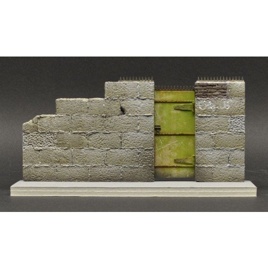 1/35 Modern/Middle Eastern Wall (3 Resin Parts+1 Decal) 1/35 Modern/Middle Eastern Wall (3 Resin Parts+1 Decal)