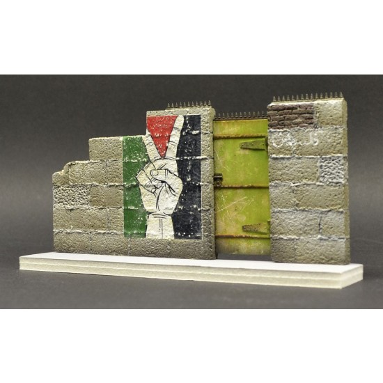 1/35 Modern/Middle Eastern Wall (3 Resin Parts+1 Decal) 1/35 Modern/Middle Eastern Wall (3 Resin Parts+1 Decal)