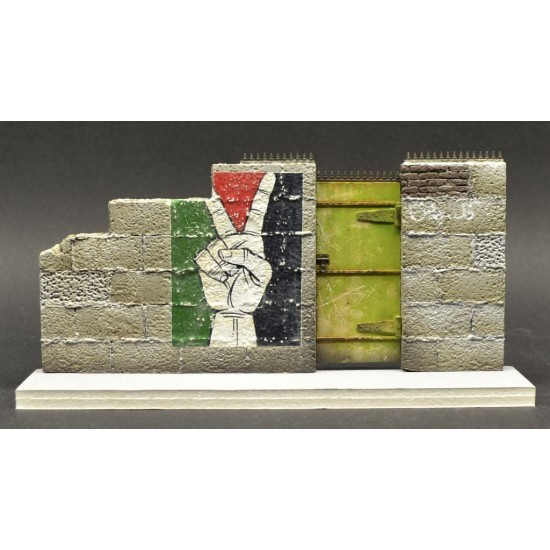 1/35 Modern/Middle Eastern Wall (3 Resin Parts+1 Decal) 1/35 Modern/Middle Eastern Wall (3 Resin Parts+1 Decal)