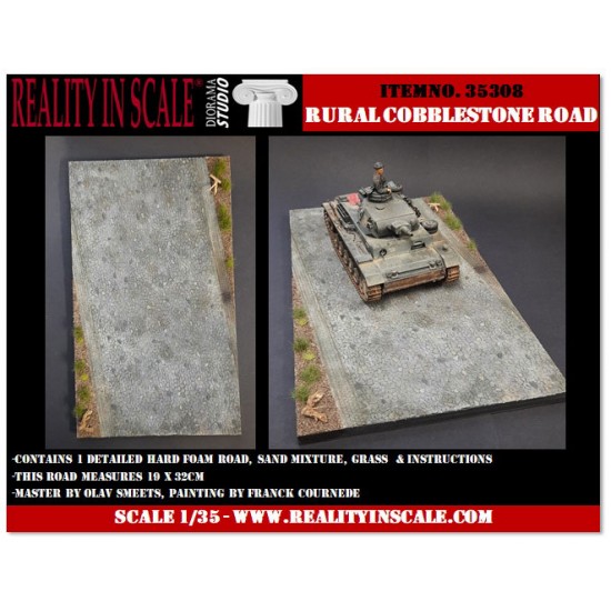 1/35 Rural Cobblestone Road (19 x 32 x 0.8cm) 1/35 Rural Cobblestone Road (19 x 32 x 0.8cm)