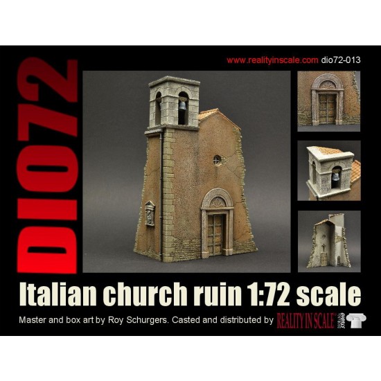 1/72 Italian Church Ruin (Resin kit) 1/72 Italian Church Ruin (Resin kit)