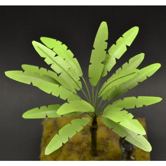 1/35, 1/48 Handmade Banana Tree with Green Leaves (Height: 15cm) 1/35, 1/48 Handmade Banana Tree with Green Leaves (Height: 15cm)