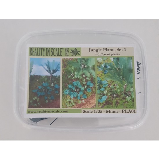 1/48 - 1/35 Jungle Plants Vol.1 (4 different plants) 1/48 - 1/35 Jungle Plants Vol.1 (4 different plants)