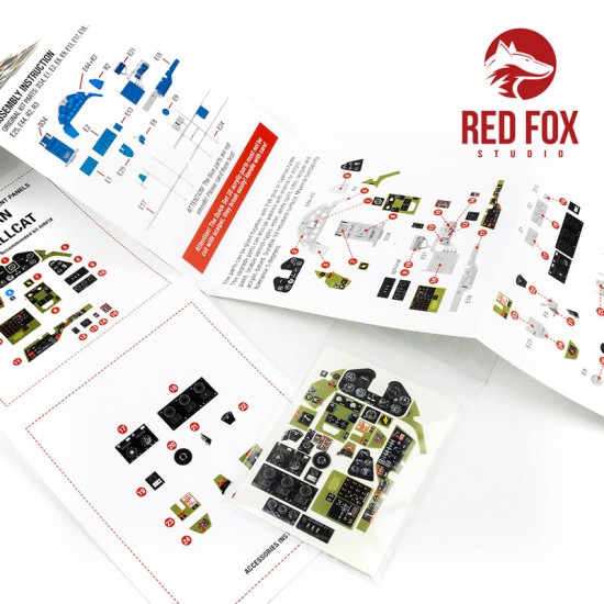 1/24 Grumman F6F-5 Hellcat Instrument Panels & Detail Parts for Airfix kit 1/24 Grumman F6F-5 Hellcat Instrument Panels & Detail Parts for Airfix kit