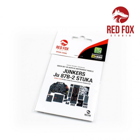 1/24 Junkers Ju 87B-2 Stuka Instrument Panel for Trumpeter Kit 1/24 Junkers Ju 87B-2 Stuka Instrument Panel for Trumpeter Kit