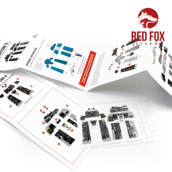 1/32 F-4C Phantom II Cockpit Instrument Panels & Detail Parts for Tamiya 1/32 F-4C Phantom II Cockpit Instrument Panels & Detail Parts for Tamiya
