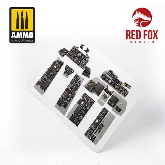 1/32 F-4C Phantom II Cockpit Instrument Panels & Detail Parts for Tamiya 1/32 F-4C Phantom II Cockpit Instrument Panels & Detail Parts for Tamiya