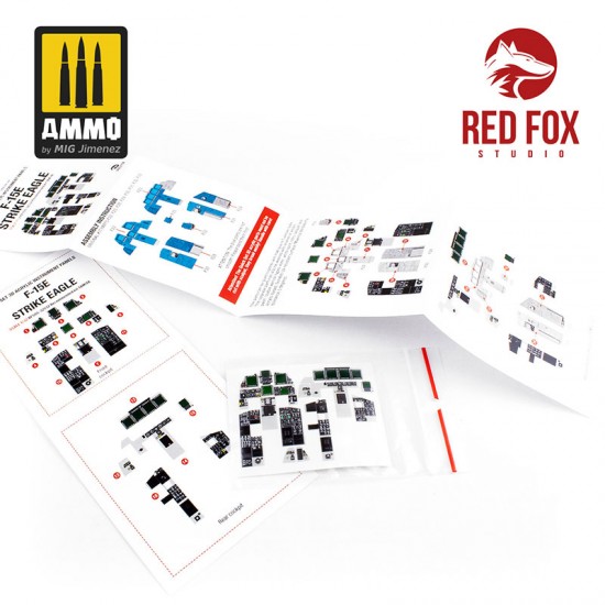 1/32 F-15E Strike Eagle Cockpit Instrument Panels & Detail Parts for Tamiya 1/32 F-15E Strike Eagle Cockpit Instrument Panels & Detail Parts for Tamiya