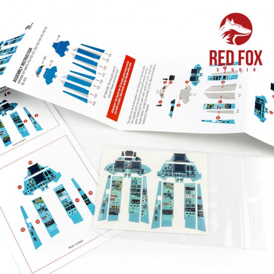 1/32 Sukhoi Su-30 MKK Flanker G Instrument Panels & Detail Parts for Trumpeter kit 1/32 Sukhoi Su-30 MKK Flanker G Instrument Panels & Detail Parts for Trumpeter kit