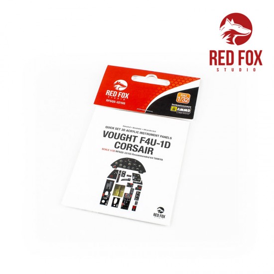 1/32 Vought F4U-1D Corsair Instrument Panel for Tamiya kit 1/32 Vought F4U-1D Corsair Instrument Panel for Tamiya kit