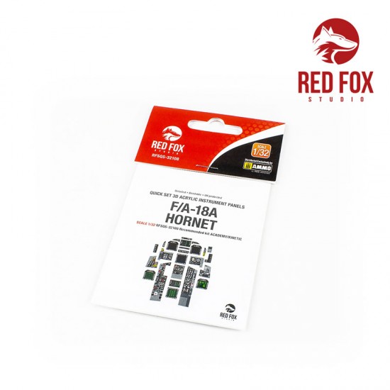 1/32 McDonnell Douglas F/A-18A Hornet Instrument Panel for Academy/Kinetic kit 1/32 McDonnell Douglas F/A-18A Hornet Instrument Panel for Academy/Kinetic kit