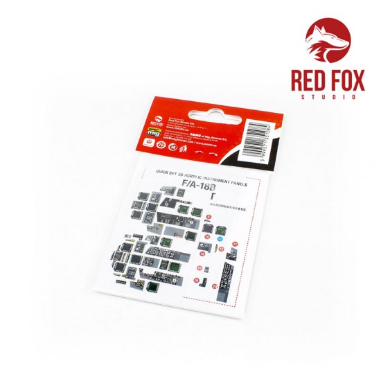 1/32 McDonnell Douglas F/A-18B Hornet Instrument Panel for Academy/Kinetic kit 1/32 McDonnell Douglas F/A-18B Hornet Instrument Panel for Academy/Kinetic kit