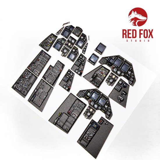 1/32 General Dynamics F-16I Sufa Instrument Panel for Academy kit 1/32 General Dynamics F-16I Sufa Instrument Panel for Academy kit