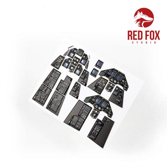 1/32 General Dynamics F-16I Sufa Instrument Panel for Academy kit 1/32 General Dynamics F-16I Sufa Instrument Panel for Academy kit