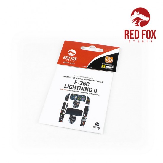 1/32 Lockheed Martin F-35C Lightning II Instrument Panels for Trumpeter kit 1/32 Lockheed Martin F-35C Lightning II Instrument Panels for Trumpeter kit